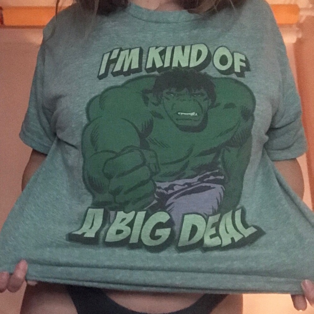 Hulk Marvel I'm Kind Of A Big Deal Men's Shirt L
